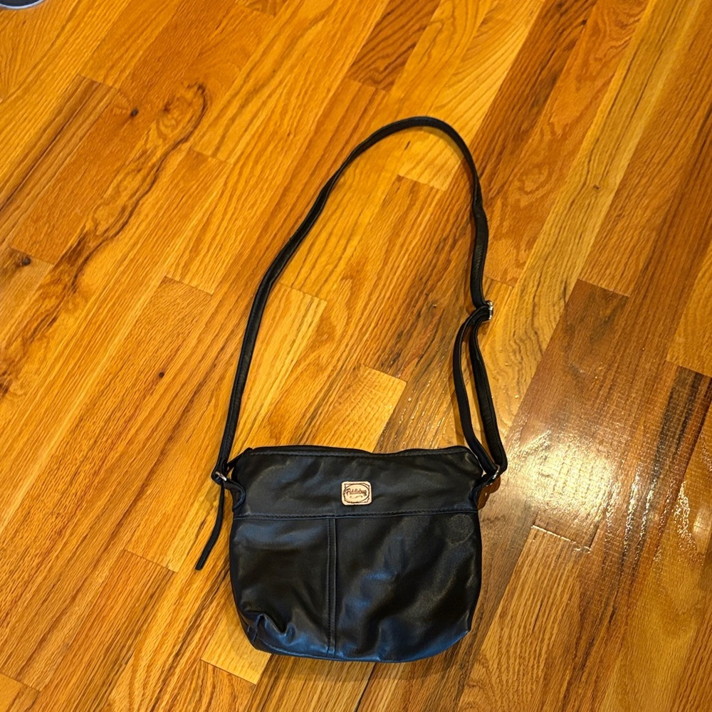 Black Leather Shoulder Bag